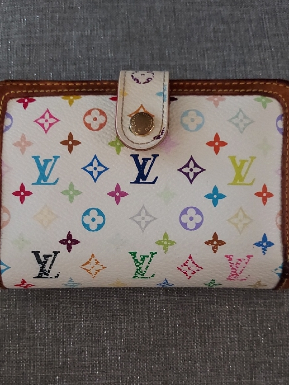 Louis Vuitton Portefeuille Viennois wallet Takashi Murakami Monogram Mulyicolore